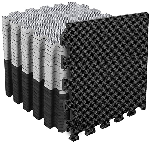 Tapis de Protection pour Fitness [31x31cm]-36 Puzzle Mat Sports, Tapis de Fitness Anti-dérapant, Tapis de Sol pour équipement de Fitness, sous-Couche Anti-Chute pour Piscine
