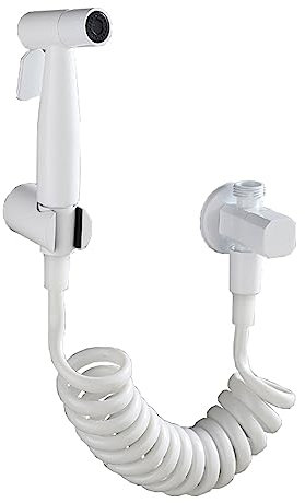Douchette Toilette Wc Suspendu,Kit Douchette Wc Blanc,Kit Complet Douchette D'HygièNe Wc,PulvéRisateur De Bidet Portatif,Chasse D'eau Multifonctionnelle Pour Compagnon De Toilette,Blanc B