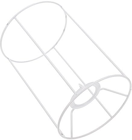 Housoutil Jaula Lámpara Sombra DIY Tambor Lámpara Sombra Anillo Plumero Pantalla Marcos Industrial Vintage Bombilla Guardia Alambre Pantalla Luz De Metal Jaula Guardia Para Luces Colgantes