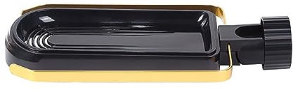 Soporte Estropajo Fregadero Estante De Esponja Organizador Cocina Estanteria Ducha Sin Taladro Cesta para Grifería para Grifo Toallitas Colgantes Laterales De Aluminio (Black)