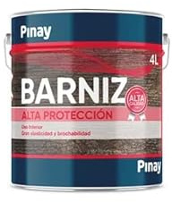 BARNIZ ALTA PROTECCION BRILLANTE - sintético de poliuretano para la protección y decoración de la madera para interiores y para exteriores. - PINAY (NOGAL - 750 ml)