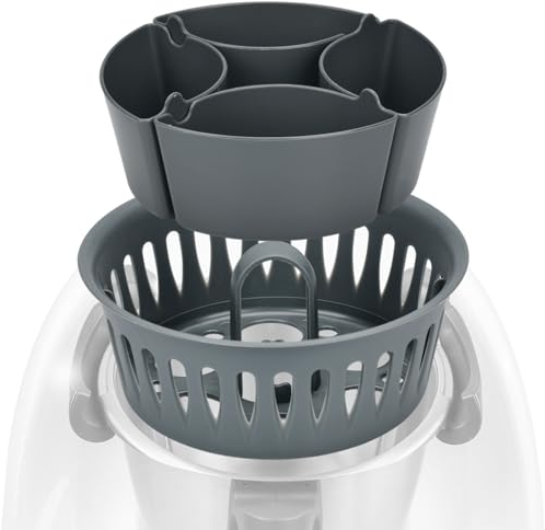 2 in 1 Eierkocher kompatibel mit Thermomix TM5 TM6 TM31, Eierhalter Pochierer Einsatz für 4 pochierte Eier und 6 gekochte Eier, Küchenmaschinen Zubehör für Thermomix