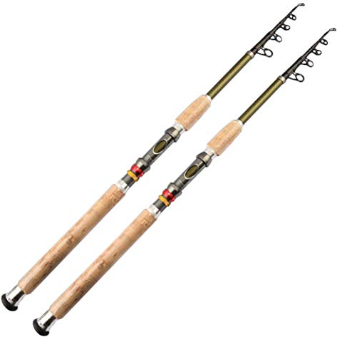 Teleskoprute,Angelrute Karpfen-Feeder Fliegenfischstange Spindel-Teleskop-tragbare Werkzeuge 2.1m 2,4m 2,7 m 3.0m 3,6 m ultralight travel surfen Zubehör(Rod and Gift_3.6 m)
