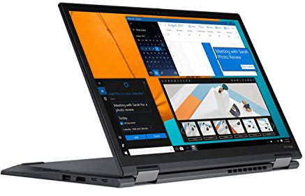 Lenovo ThinkPad X13 Yoga Gen 1 Écran tactile 13,3 Full HD Intel Core i5 10310U 256 Go SSD Disque dur 8 Go Mémoire Windows 11 Pro LTE Webcam Tablette Ordinateur portable (reconditionné)