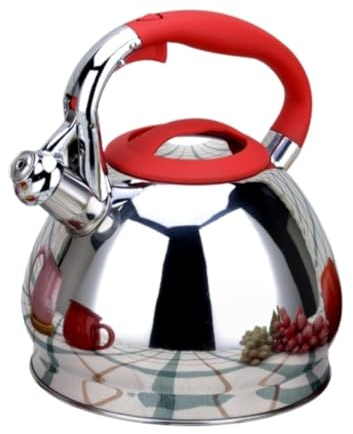 Bouilloire Sifflante Bouilloire Pichet À Eau En Acier Inoxydable Grande Théière Bouilloire À Eau Cuisinière Chaudière Bouilloire À Thé En Acier Inoxydable Théières pour Cuisinière Bouilloire à Flûte(B