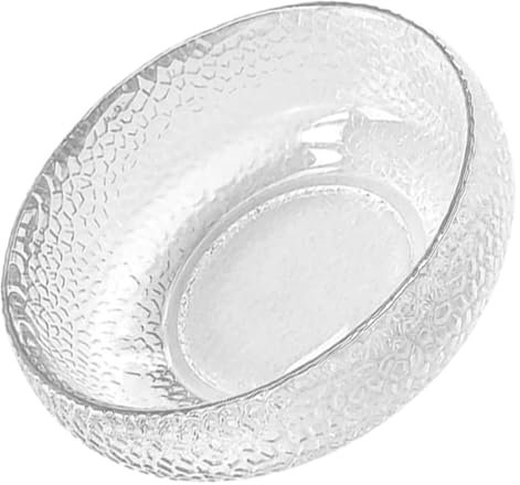 Bandeja de Vidrio Vintage, 1 Pieza Ensaladera Bandeja de Aperitivos Tazón de Almacenamiento de Alimentos Contenedor de refrigerios Tazones de Postre Vintage Tazones for Servir Tazones de Sopa Tazones