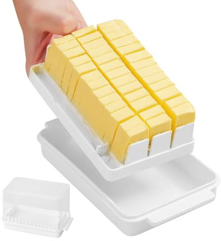 Butterschneider - Edelstahl Butter Slicer, gleichmäßiger Pat -Portionierer | Erzeugt konsistente Stücke, verhandelt kalte Butter leicht, hält die Hände sauber und hygienisch, ermöglicht eine schnelle