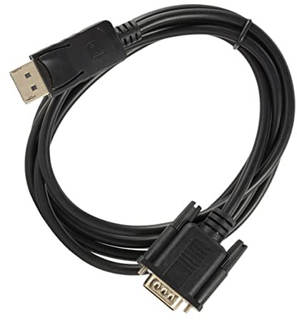 Angoily 1.8m Câble Displayport vers Vga Plaqué Or Connecteur pour Moniteur Projecteur Pc Transfert Vidéo HD Stable