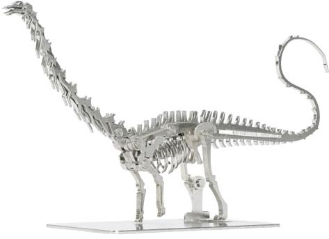 Kolotesame Diplodocus 3D-Metallpuzzle für Erwachsene, DIY-Dinosaurier-Skelett-Modellbausatz, immersives kreatives Puzzle-Modell für Männer oder als Geschenk für 3D-BAU-Enthusiasten
