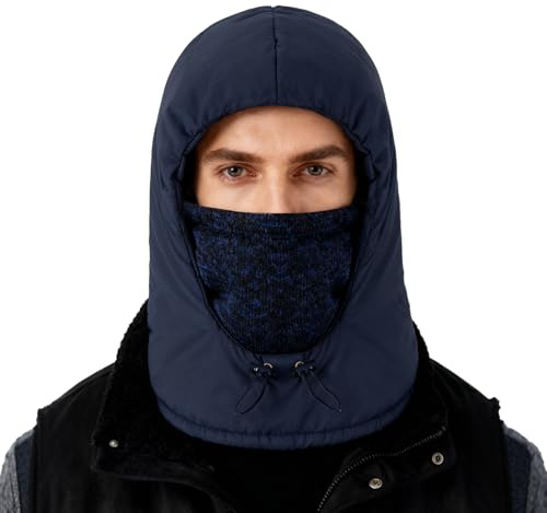 TAGVO Winter Balaclava Waterproof Windproof Hat Thermal Face Mask for Men & Women Full Coverage Cycling Skiing Hiking Ski Face Cover Neck Warmer Universal Size