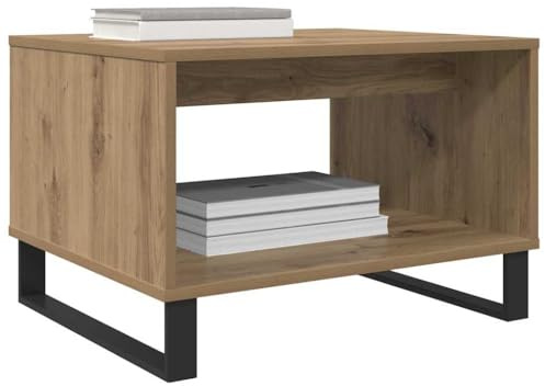 vidaXL Kaffeebord artisan ek 60 x 50 x 40 cm Konstruerat trä