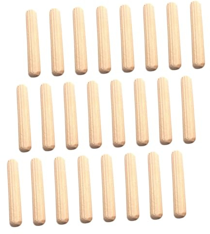 Homoyoyo 500pcs Unfinished Wooden Dowel Rods Natural Craft Sticks for DIY Projects Furniture Repair Model Building with Precision Machined Strong Nail Holding