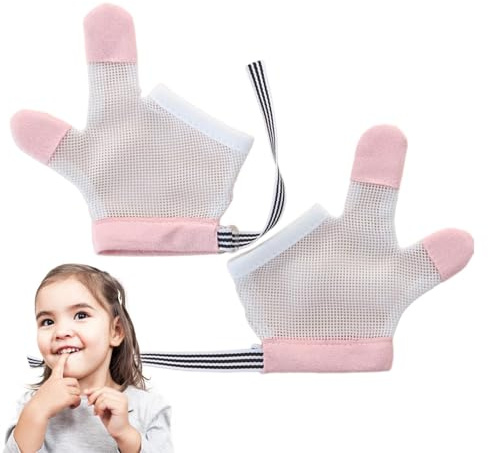 Protezione Pollice Anti-succhiamento - Stop Pollice Bambini | 1 Coppia Resistente Morsi | Stop Regolabile | Per E Bambini Smettere Succhiare