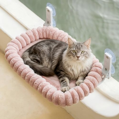 EDAGNY Elegant Hamac pour Chat Pliable Reversible Support 18kg Rose L