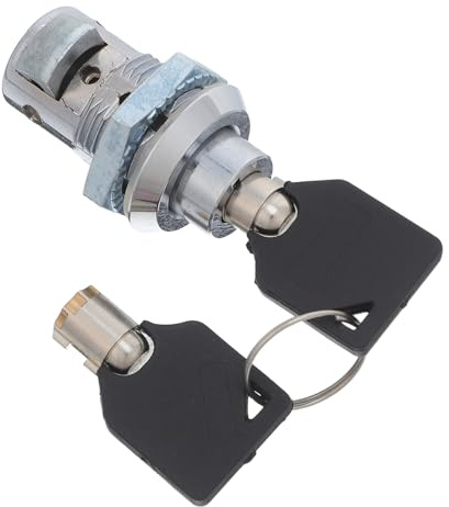 KOMBIUDA Push Button Lock: Metal Shut Off Lock Switch Electric Cabinet Door Latch Turnbuckle Latch for Marine Tool Box - Cabinet Hardware Silver