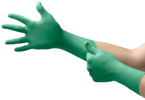 Ansell Dermashield 73-701 Neoprenhandschuhe, Lebensmittelindustrie, Grün, Größe 9 (200 Paar)