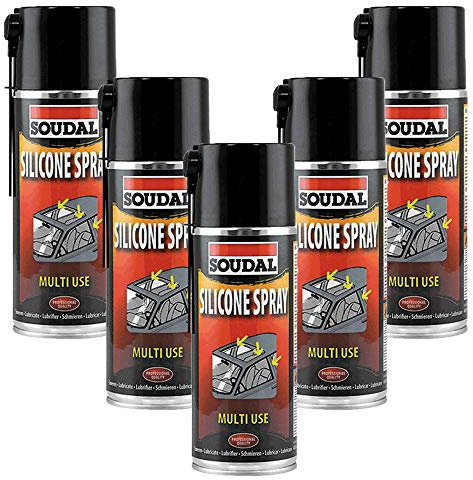 Soudal Silicone Spray - 5 Pack