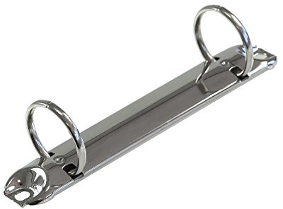 1 Ringmechanik Ringbuchmechanik Binder Zwei-Ring f Ordner Hefter 123mm, Variantenwahl, Größe:25mm rund