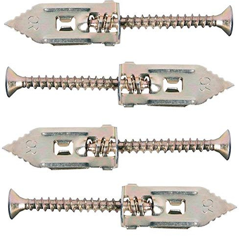Hammer in Metal PLASTERBOARD Cavity Wall Fixing Plugs Including Screws RAWLPLUG (25pcs)