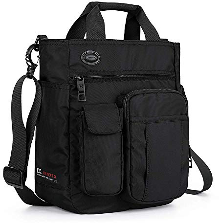 AlwaySky Borsa a Tracolla da Uomo, Borsa a Tracolla Borsetta Impermeabile Multifunzionale Borsa del Portatile per Uomini e Donne Viaggio di Sport di Affari della Scuola di College (Grigio)