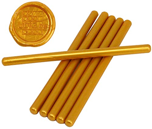 UDIG Siegelwachs 7 mm für Heißklebepistole (Gelbgold)