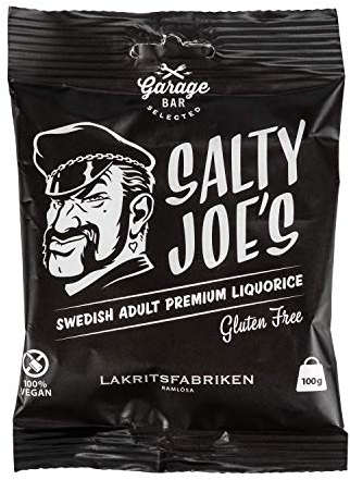 Lakritsfabriken - Salty Joe`s Erwachsenenlakritz vegan 100g