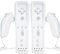 2 Sets Remote Controller for Wii, TechKen Replacement Remote Built-in Motion Plus Controller and Nunchuck (2 White)