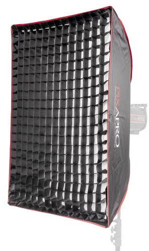 PIXAPRO 60x90cm 2x3ft Rectangular Easy Set Up Softbox Umbrella Opening Soft Box Honeycomb Diffuser Grid Softbox Studio Photo Lighting Portrait Product Photography Video AD200 AD300 Fit (Speedlite)
