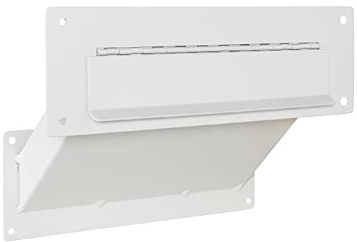 Durabox Through The Wall Drop Chute – Adjustable Two Piece Steel Deposit Drop Slot for Documents, Letters, Payments and Other Non-Bulky Items and Mail D100 (Grey)