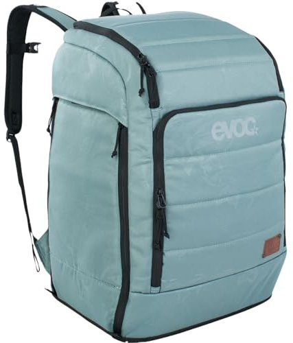 EVOC GEAR BACKPACK 60, mångsidig vandringsryggsäck (stabil väska, bekväm trekkingryggsäck, ryggsäck med mycket förvaringsutrymme, mått: 27 x 53 x 40 cm, volym: 60 l), Stål