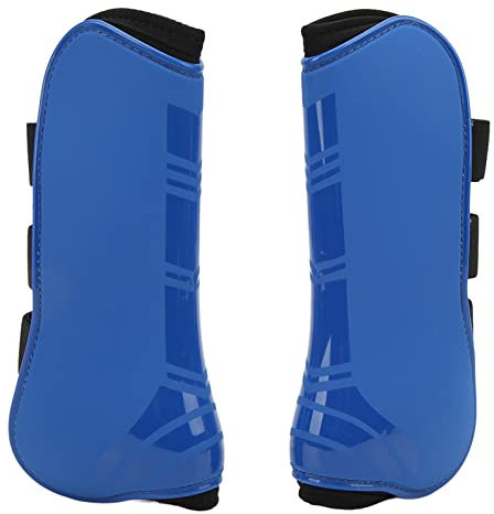 NDNCZDHC Pferde Vorderbein Gamaschen Shell Pferdesehne PU Gamaschen für Springen Laufen Sport Blau 2St(M)