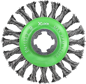 Faithfull X-LOCK Conical Wire Brush 115 x 12mm Stainless Steel