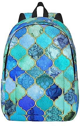 KoNsev Lattice Laptop-Rucksack, Reiserucksack, Arzttasche, schwarz, Rucksack, stilvoll, leicht und funktional, Schwarz , M