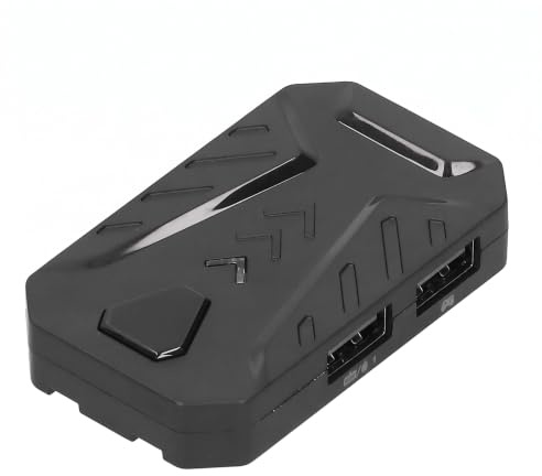 Adaptador de Teclado y Ratón con Cable, Convertidor de Videojuegos, Compatible con Teclas Personalizadas, Emulador de Controlador de Juegos Portátil para