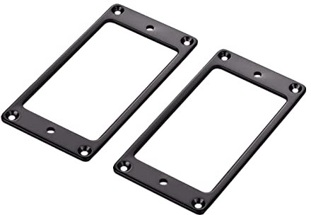 KOCAN 2er Pickup Montageringe für Humbucker Pickups Cover Frame Set Ersatz für LP Gitarren,Tonabnehmer-Montageringe für Humbucker