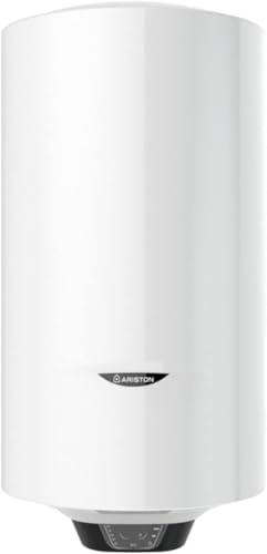 Ariston, Pro1 Eco Slim elektrischer Warmwasserbereiter, vertikal, 65 Liter + ECO und abgeschirmter Widerstand, 37,3 x 35,3 x 98,1 cm, hergestellt für die Installation in Spanien (Energieklasse A)