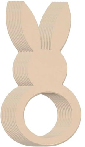 Oster-serviettenringe, 10 Stück Holz-Hasen-serviettenringe, Niedliche Hasen-serviettenhalter, Holz-Hasen-serviettenringe Für Osterdekoration