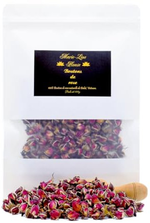 Boutons de rose séchés de Dalat Viêtnam 100g. Boutons de rose naturel pour thé, tisane...