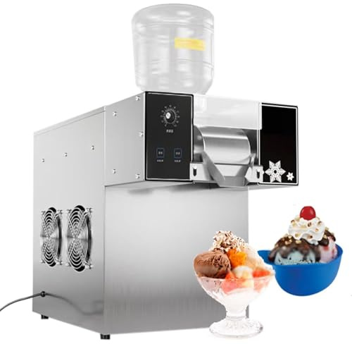 RayGenius Commercial Korean Kakigori Mesin Es Bingsoo Snow Snowflake Flake Cream Crusher Maker Shaved Ice Shaver Bingsu Making Machine,Mechanical-60KG