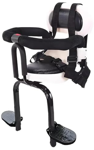Wkantlaes Rear Child Bike Seat, Rear E-Bike Seat, Rear Mounted Child Bike Seat for Children 1-8 Years, Seat for Kids Up To 80Lbs, Child Rear Seat for Most Bicycle Motorcycle with Frames