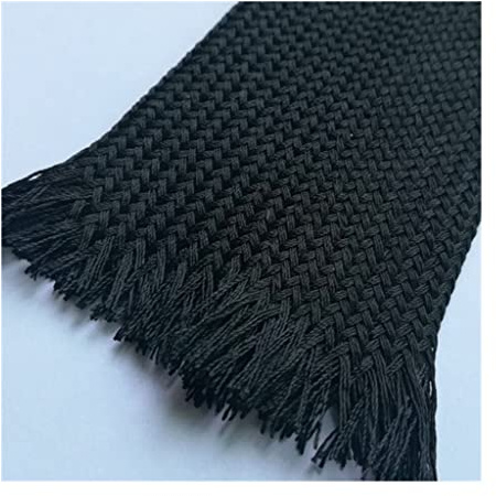 WEITINGKKK Cable Management Sleeve cable trunking, 2M Soft Cotton Nylon Braided Wire, For Automobiles Braided High Density Wire 2/4/6/8/10/12/14/16/18mm Electrical Braided Cable Sleeving(6MM)