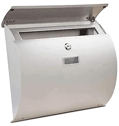 JHHNCVBC Cassetta Postale in Acciaio Inox con Serratura a Chiave, Cassetta delle Lettere da Parete, Cassette della Posta Moderne, Idee uniche, Cassetta dei Suggerimenti