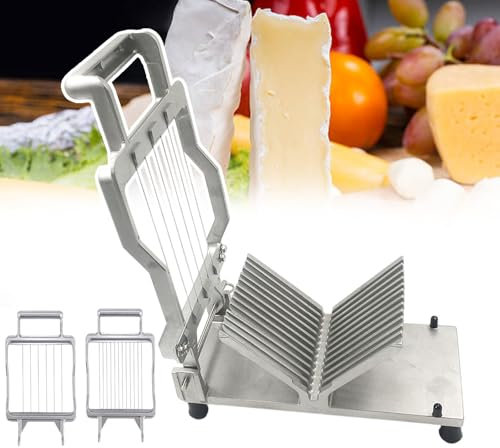 pedenencelia Commercial Cheese Slicer, Slices Are Uniform And Neat, Easy To Assemble, Butter Cutting Board Machine, Cheese Slicer Cutter, With 1cm/2cm Stainless Steel Blade Wire