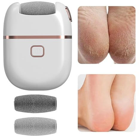 Eliminador automático de durezas en pies Dispositivo Exfoliador, Pulidor de | Removedor Electrónico Portátil De Callos Para Pies para hombres y mujeres, piel muerta, seca y agrietada