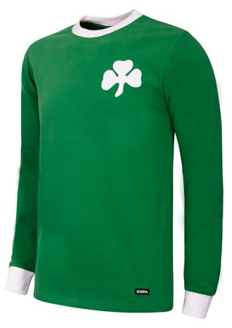 COPA - Maglia retrò - Calcio - Uomo - Panathinaikos FC 1971 - Verde - 100% Cotone