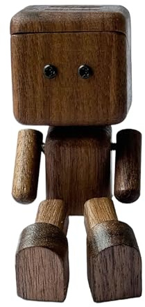 Figura de madera oscilante | Hombre con pies parpadeantes automotriz - Decoración de escritorio divertido accesorio de coche para mujer hombre familia amigos