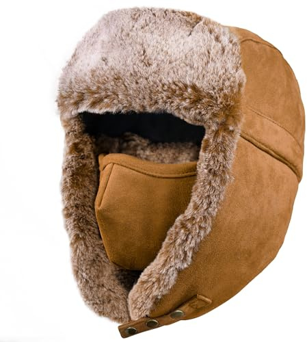 Unigear Gorro de Invierno Térmico Gorro de Aviador Caliente Orejeras Mascara Sombrero de Esquí Ciclismo Senderismo A Prueba de Viento