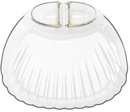 Da Servizio Ravioli - Contenitore Divisorio Riutilizzabile Con 3 Scomparti | Per Antipasti Da Tavola Con Piattino Per Salsa - Per Pasta Dessert Frutta Spuntino Verdure Festa Antipasto Insalata