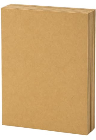 Braune Kraftkarten, A4, 220 g/m², Packung mit 50 Blatt, dicker Karton für Kunst und Handwerk, Kartenherstellung, Scrapbooking, DIY-Projekte und Schulaktivitäten