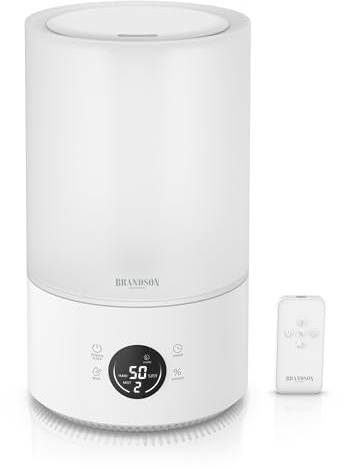 Arendo - Luftbefeuchter digital Display - 4,2 Liter - Fernbedienung - leise - 3 Nebelstufen - Sleep Funktion - Timer – Büro Wohnimmer Schlafzimmer